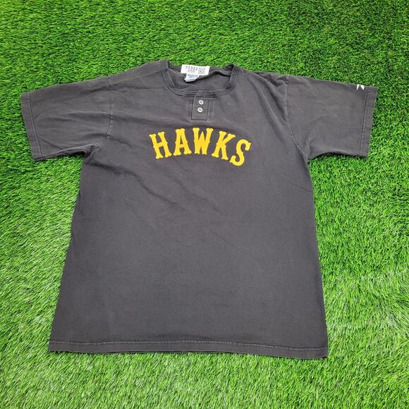 Vintage Reebok Hawks Henley Shirt Large 22x27 IOWA Arch Y2K - Picture 1 of 16